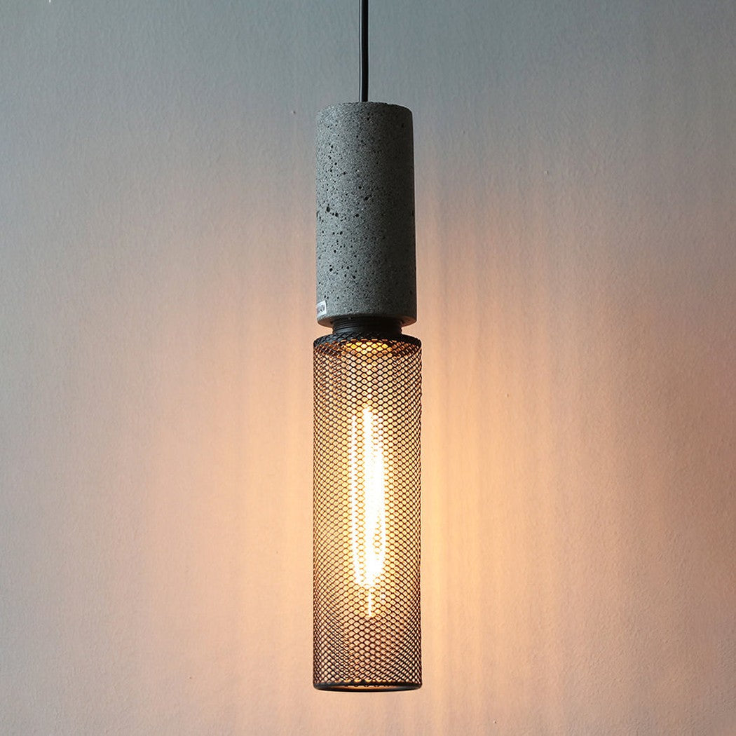 Ilford Concrete Minimalist Line Industrial Pendant Light