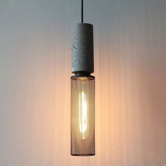 Ilford Concrete Minimalist Line Industrial Pendant Light