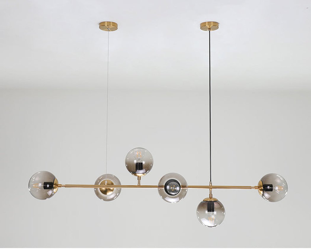 Olive Tree Branch Line Chandelier in studio
