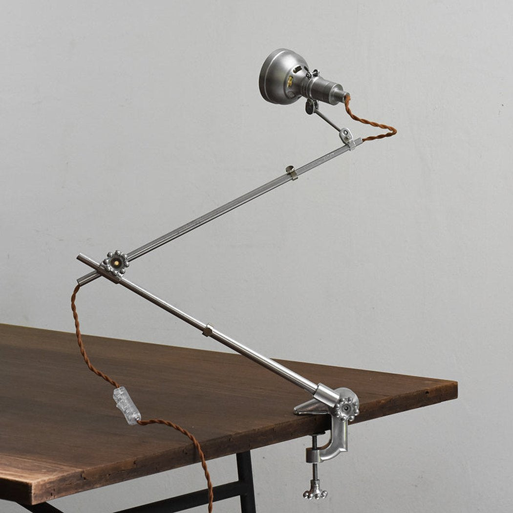 Chrome Mill House Industrial Table Light / Cabinet Light