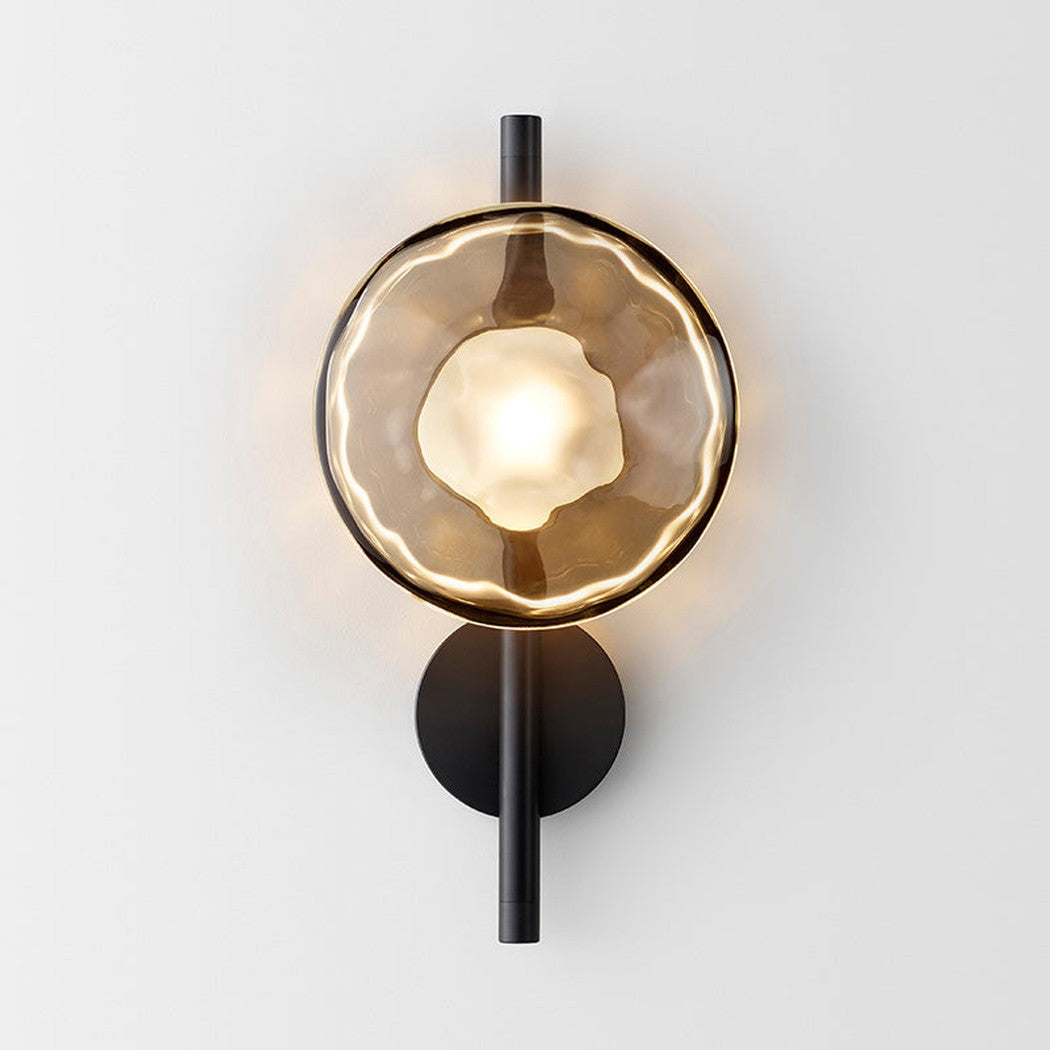 Stratus modern contemporary wall light - in black
