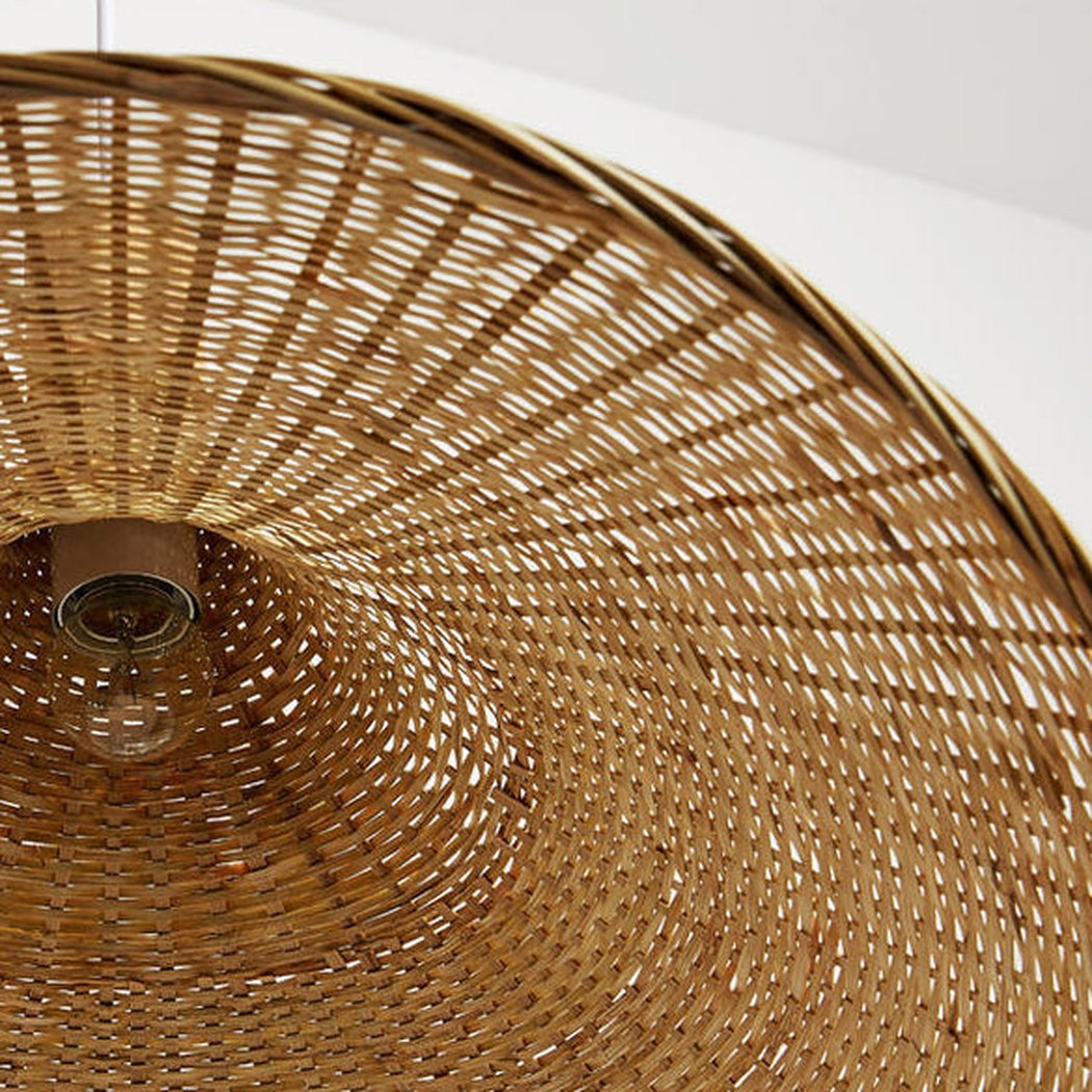 Panama Rattan Wicker Bamboo Pendant Light