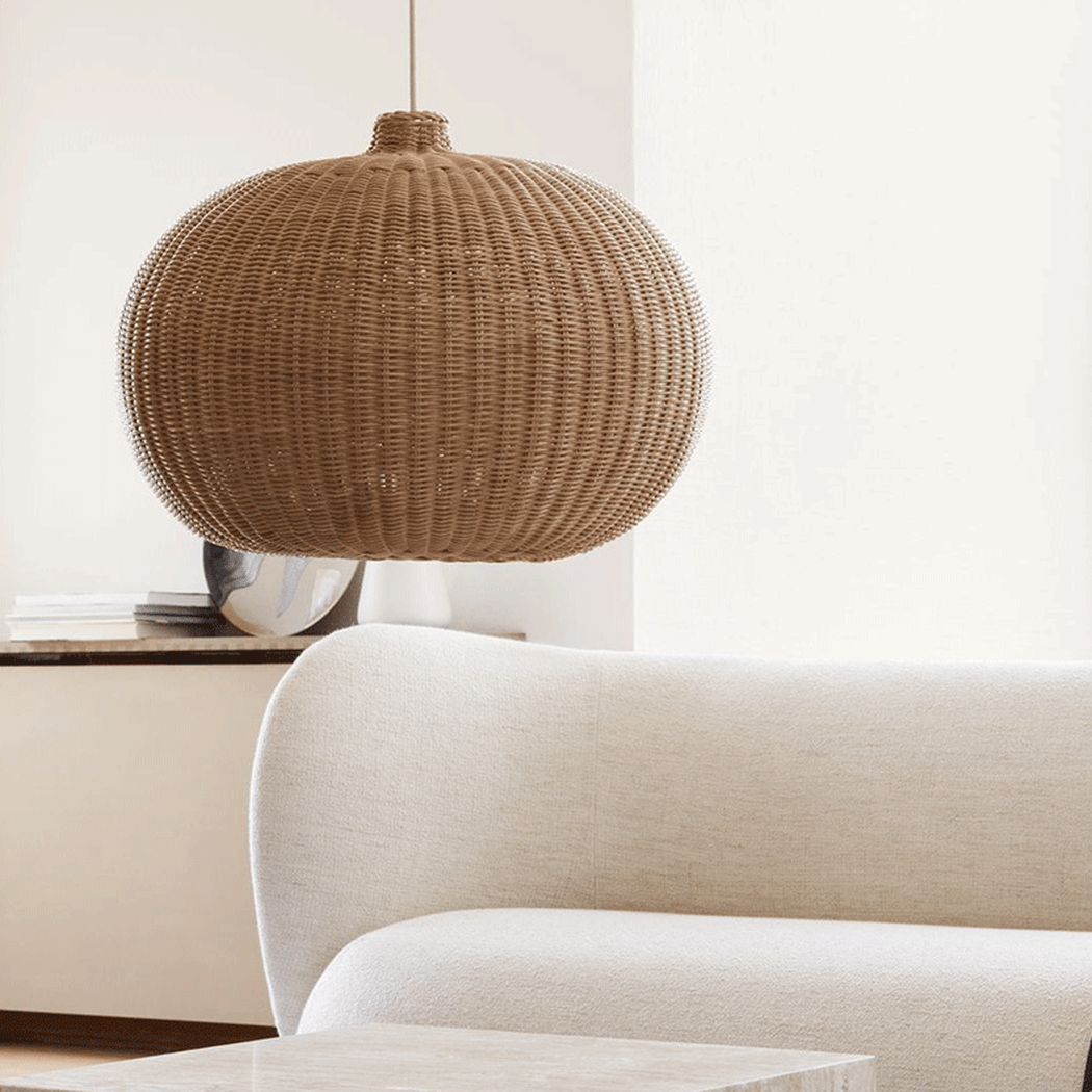 Finns Rattan bamboo weave pendant light