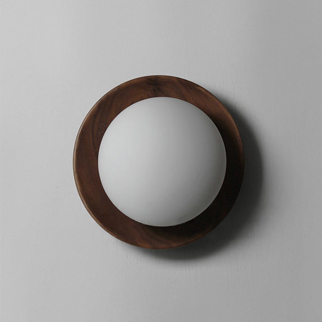 Kato Wooden Plate Japandi Wall Light