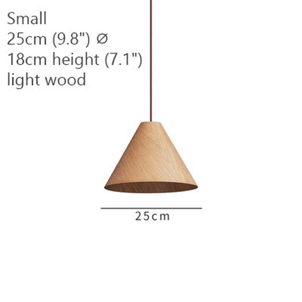 Geppetto Wooden Cone Pendant Light