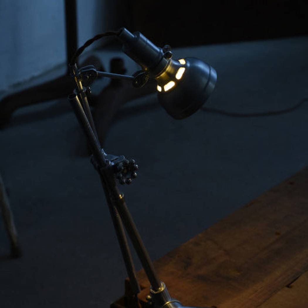 Chrome Mill House Industrial Table Light / Cabinet Light
