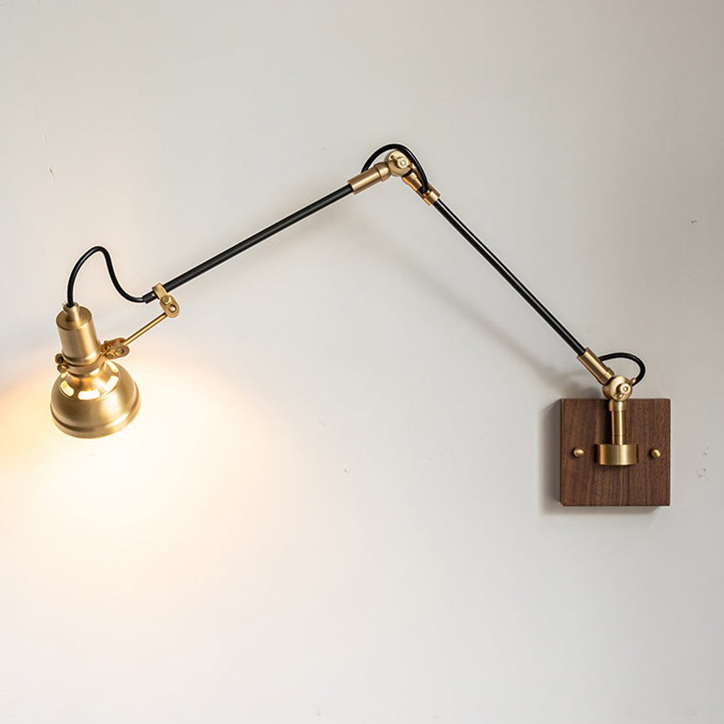 Mill House Long Arm Brass Wall Light