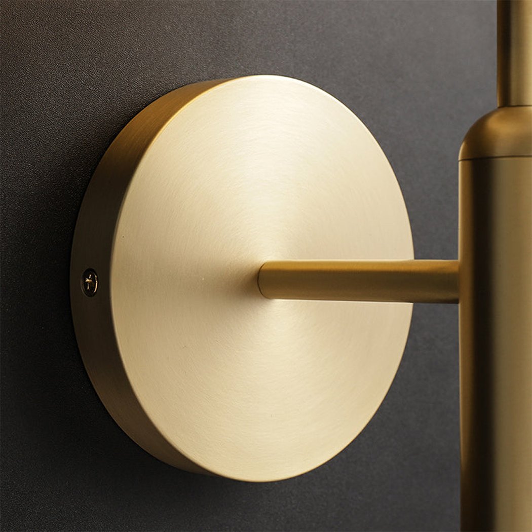 Art Deco Carlisle Glass Ball Brass Wall Light