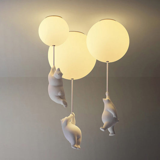 The Flying Bears Children Nursery Ceiling Light