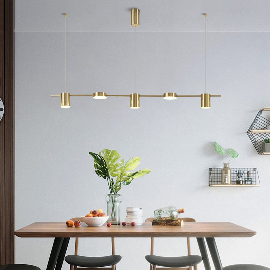 Nori Minimalist Brass Pendant Light Chandelier
