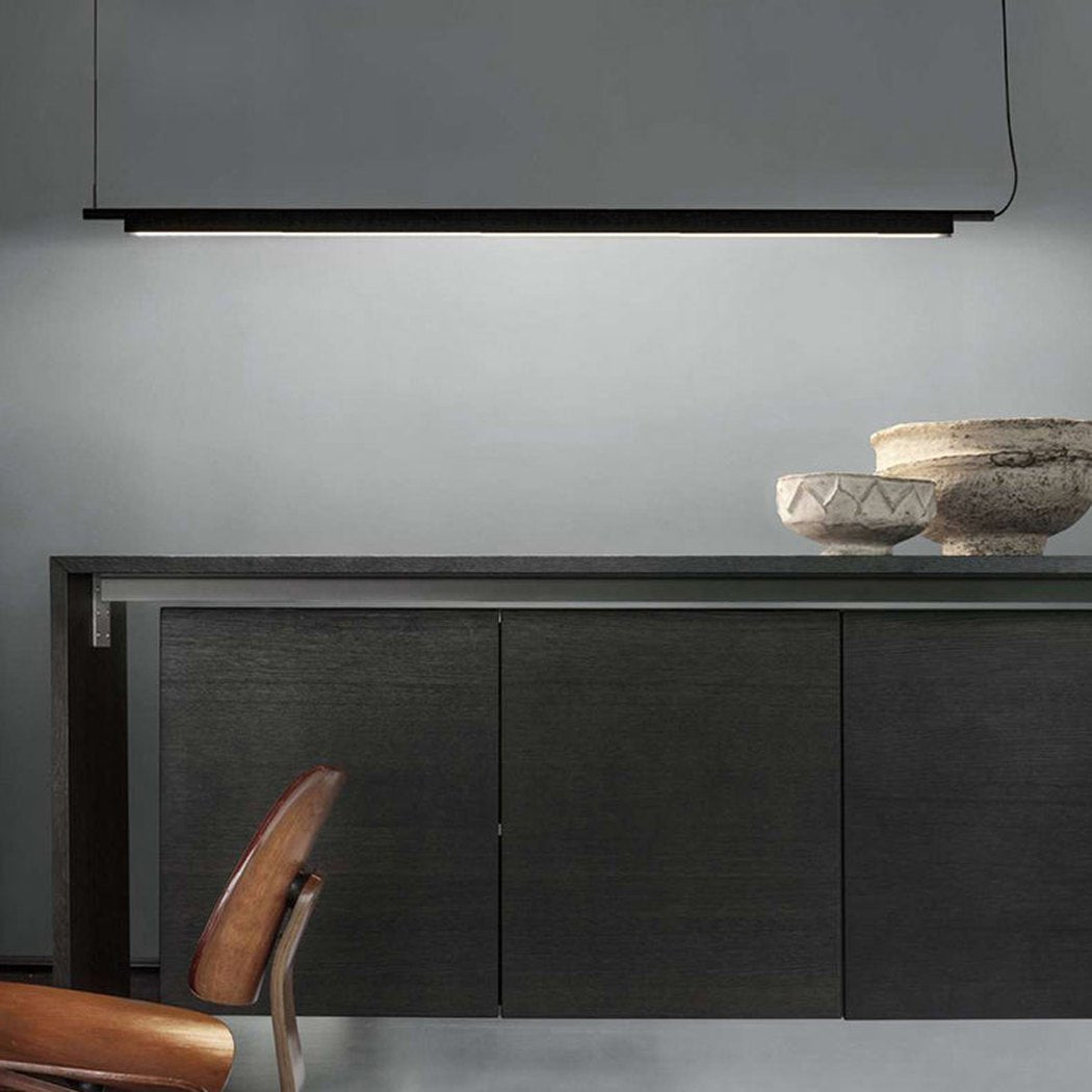 Ando Minimalist Line Black Kitchen Island Pendant Light