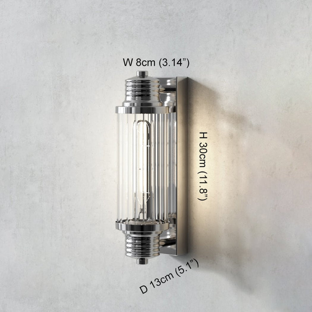 Haberfield Art Deco Wall Light - With Clear Glass