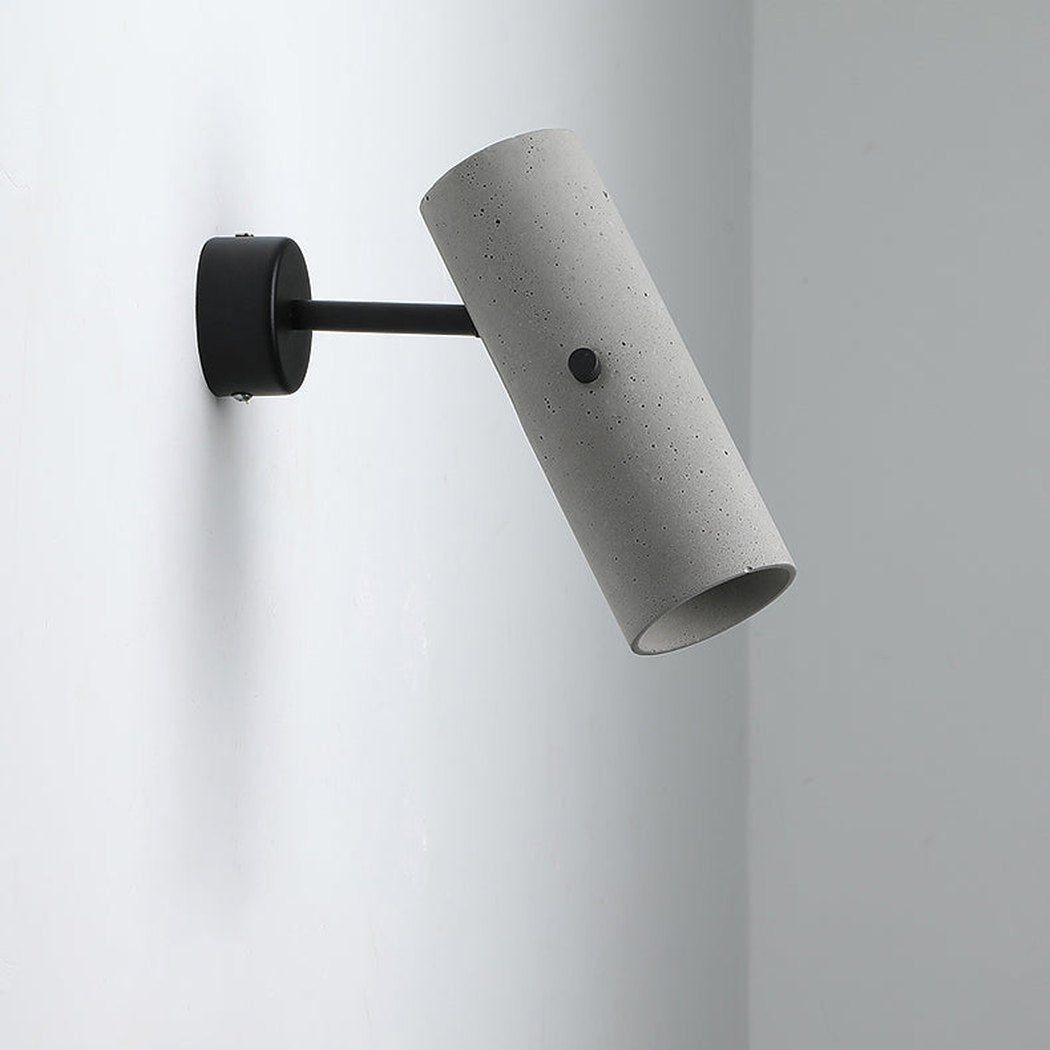 Concrete Pipe Minimalist Line Wall Light