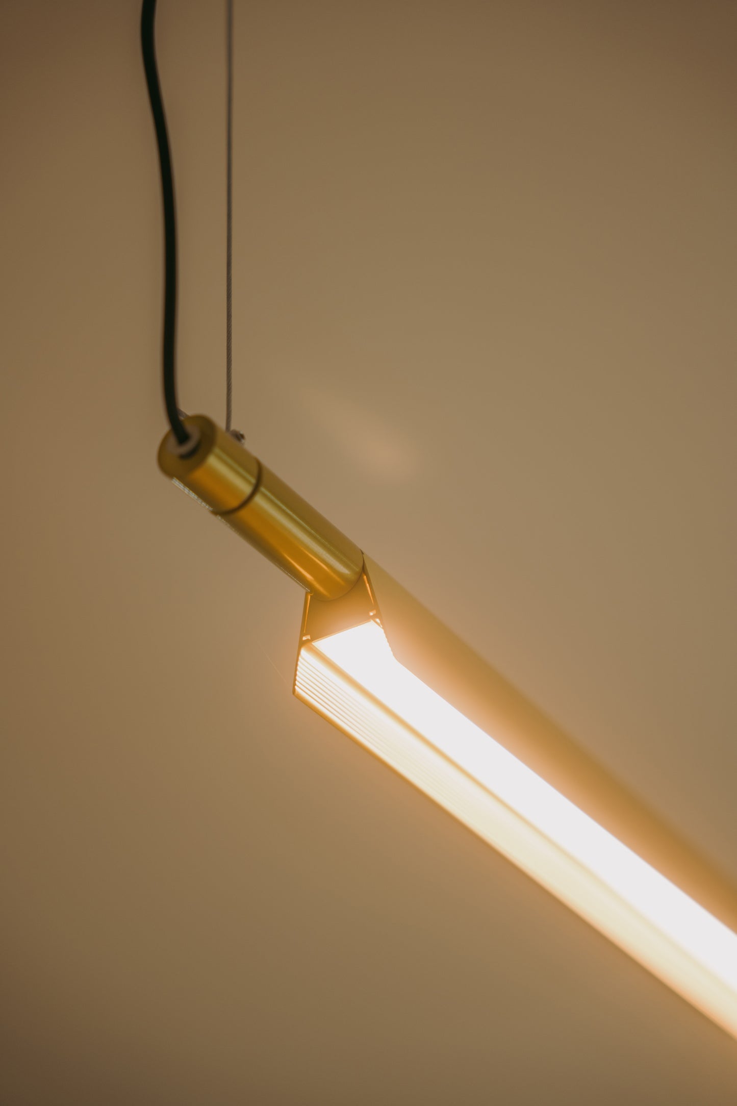 Ando Minimalist Line Brass Kitchen Island Pendant Light