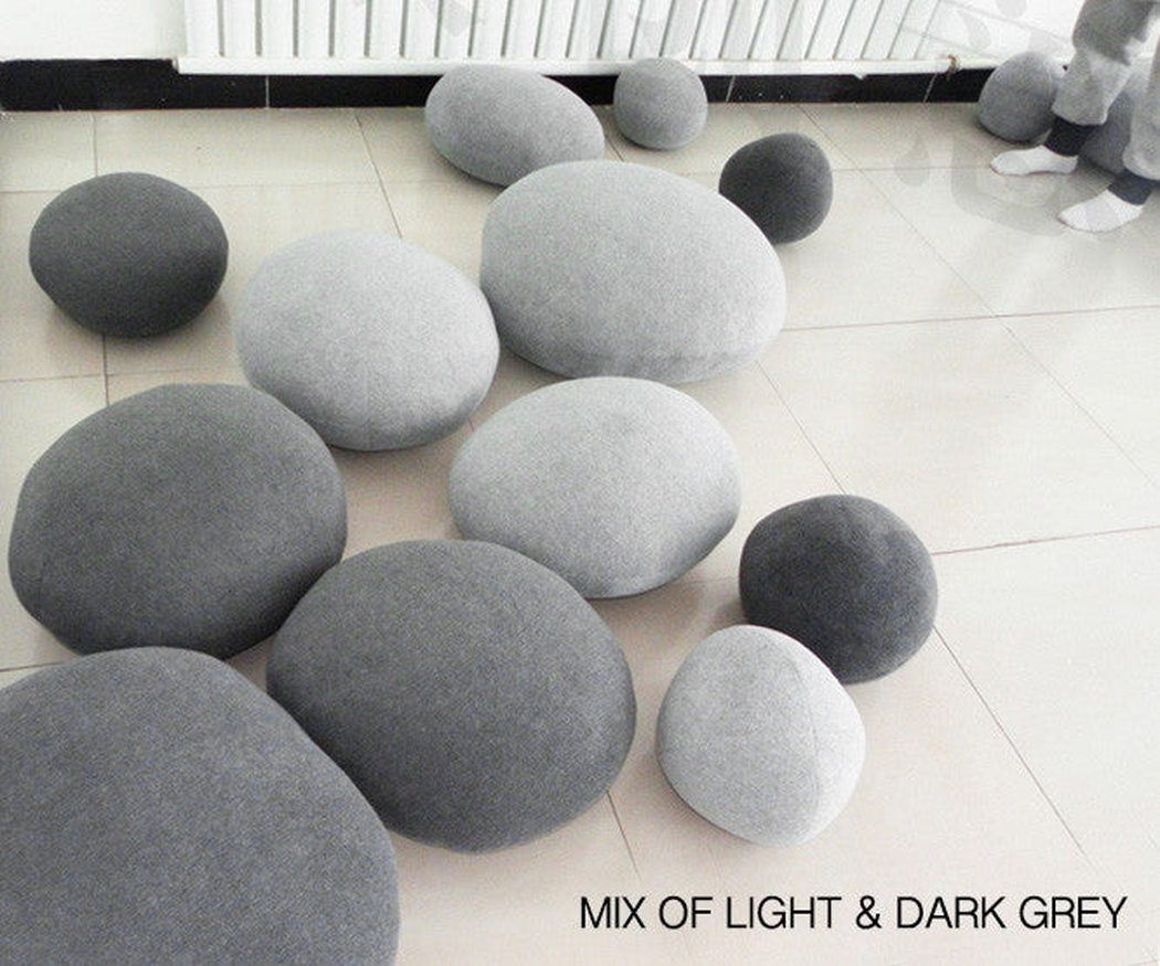 Pebble Stone Pillow Cushion Cover (Pack of 6)