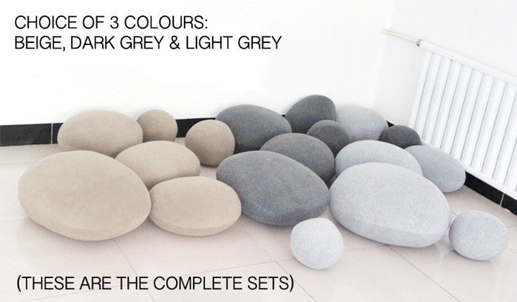 Pebble Stone Pillow Cushion Cover (Pack of 6)