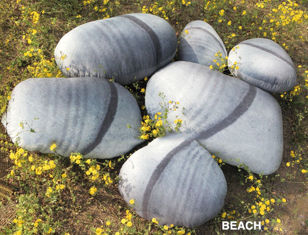 Patterned Pebble Stone Cushion Pillow Cover