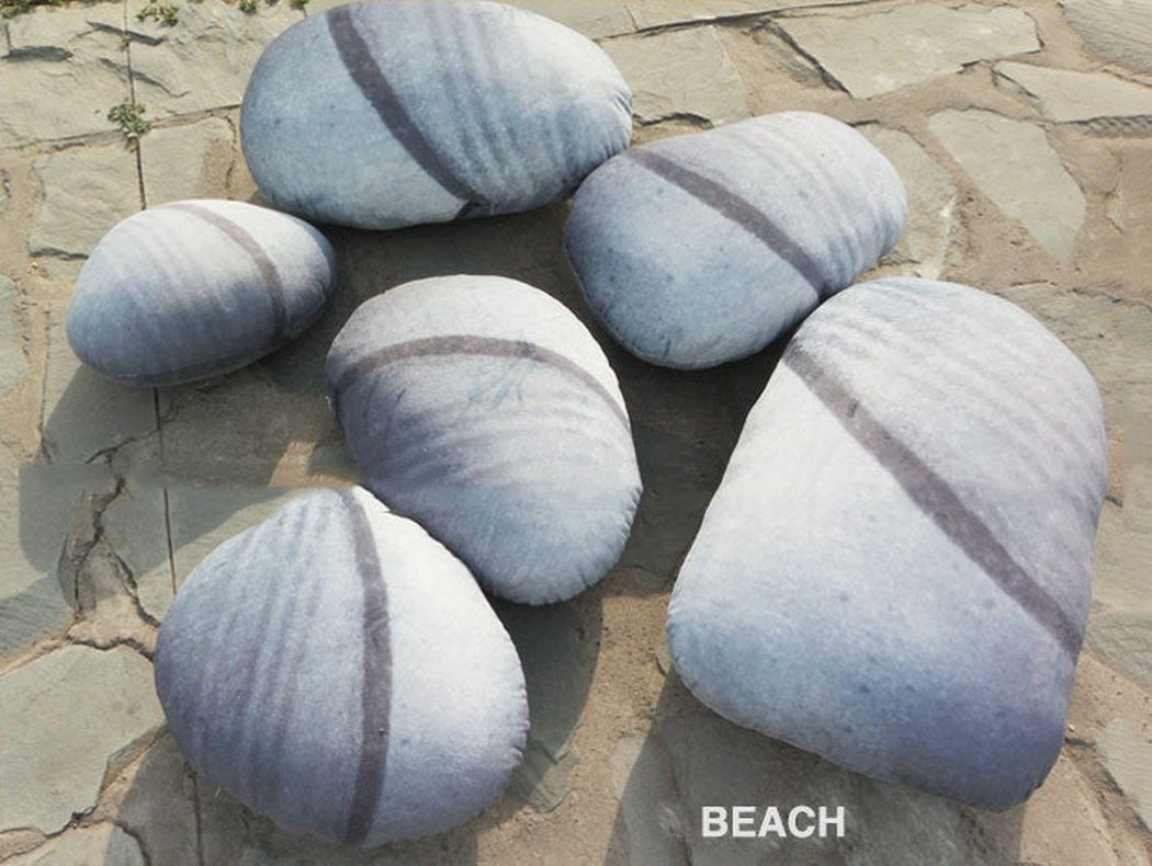 Patterned Pebble Stone Cushion Pillow Cover