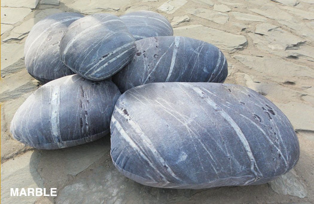 Patterned Pebble Stone Cushion Pillow Cover