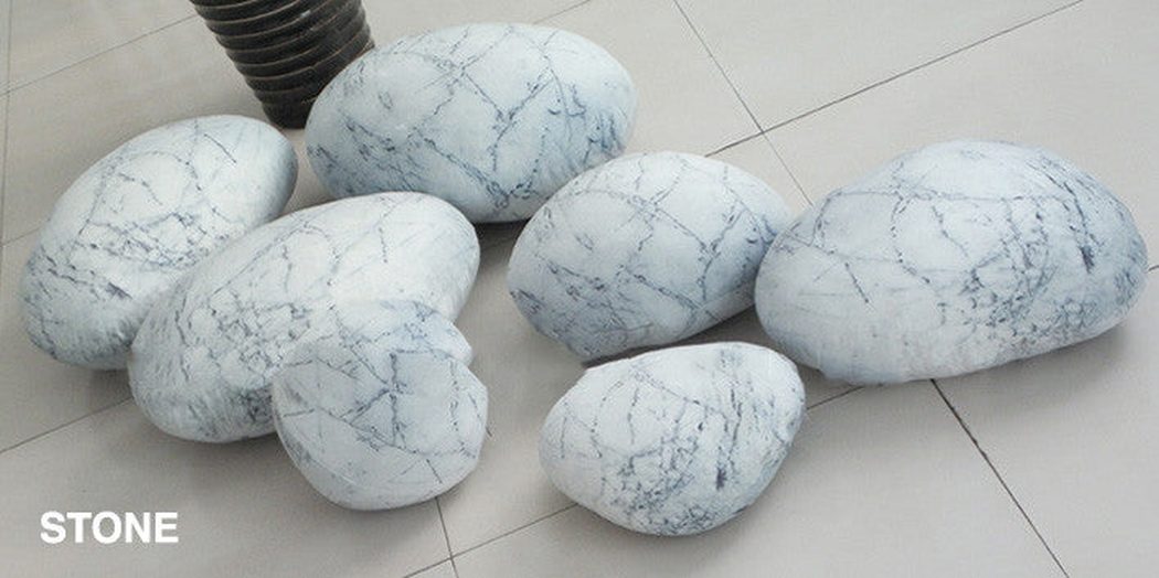 Patterned Pebble Stone Cushion Pillow Cover