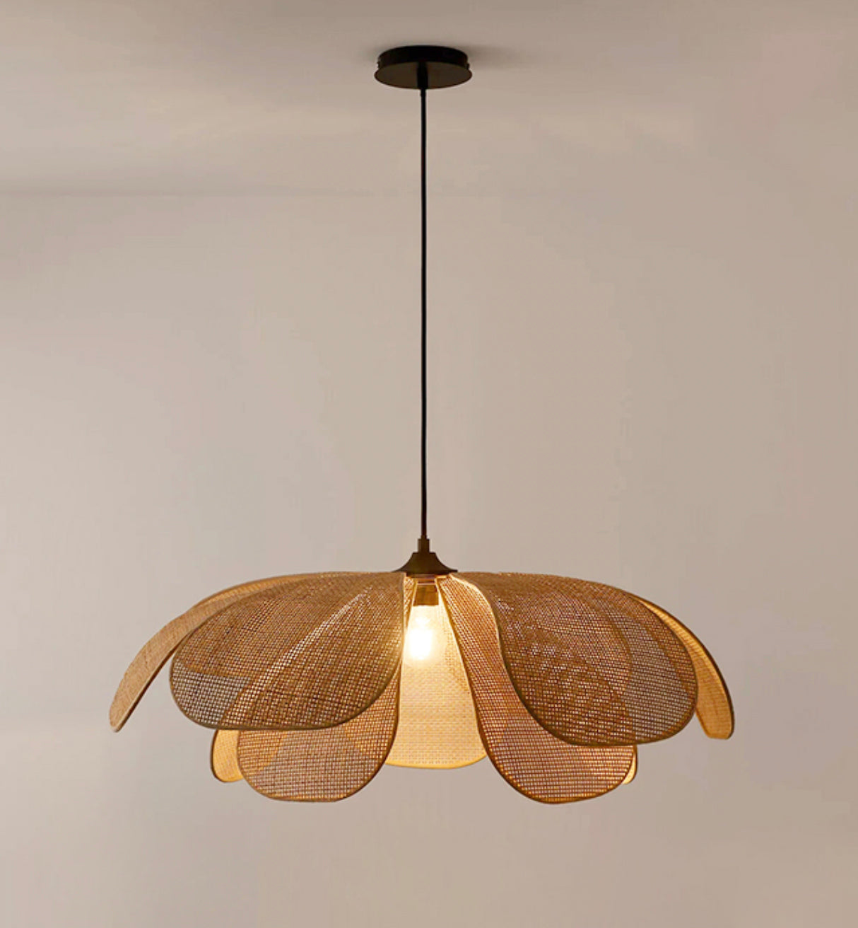 Cefalu Rattan Petals Floral Pendant Light product image