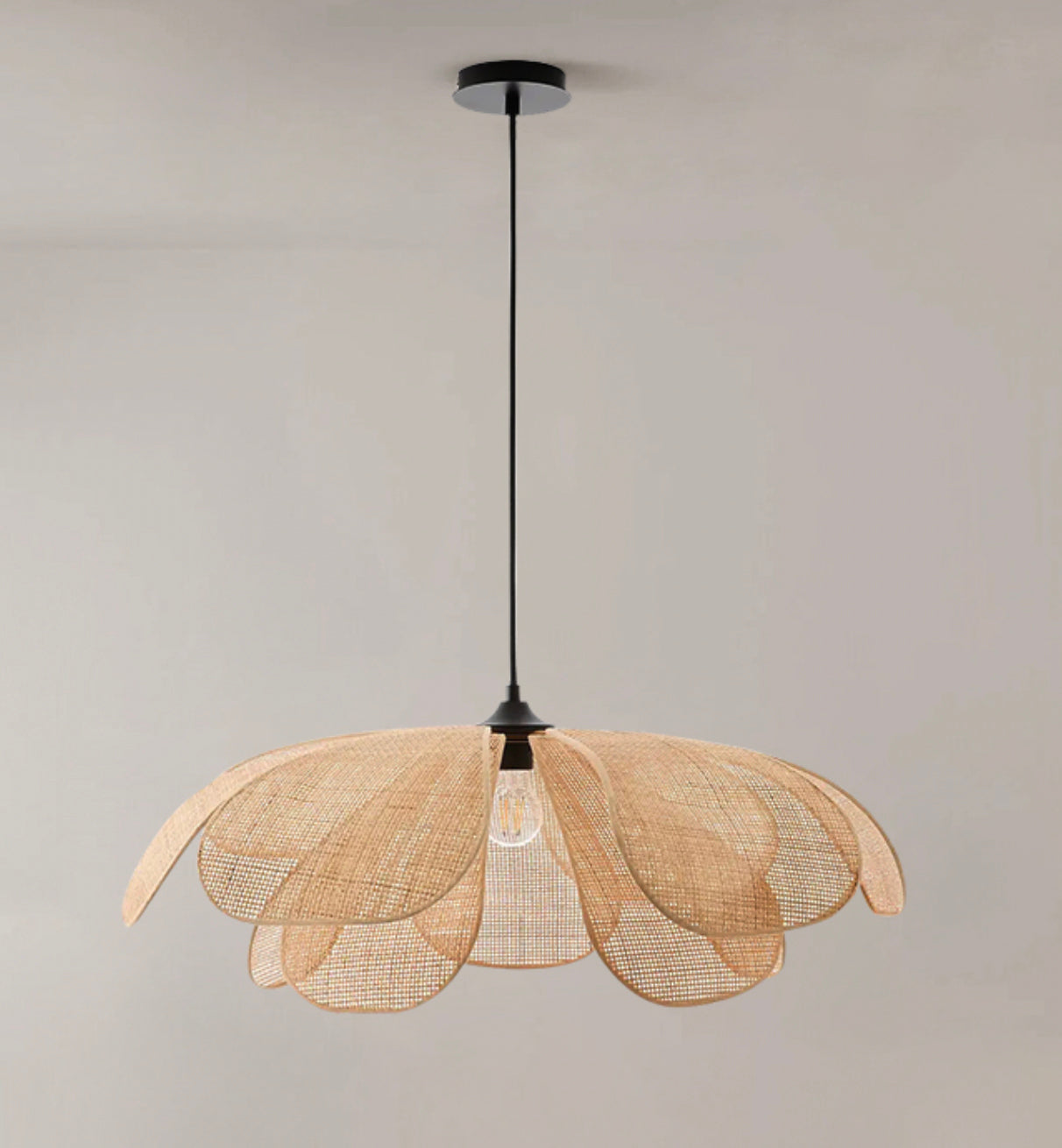 Cefalu Rattan Petals Floral Pendant Light product image