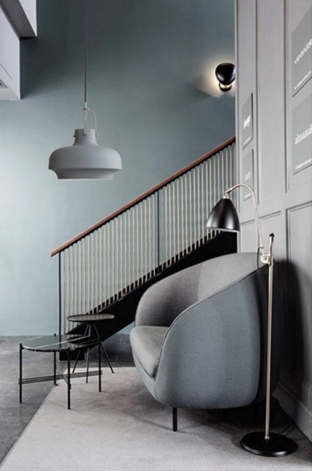 Rainier Contemporary Pendant Light grey