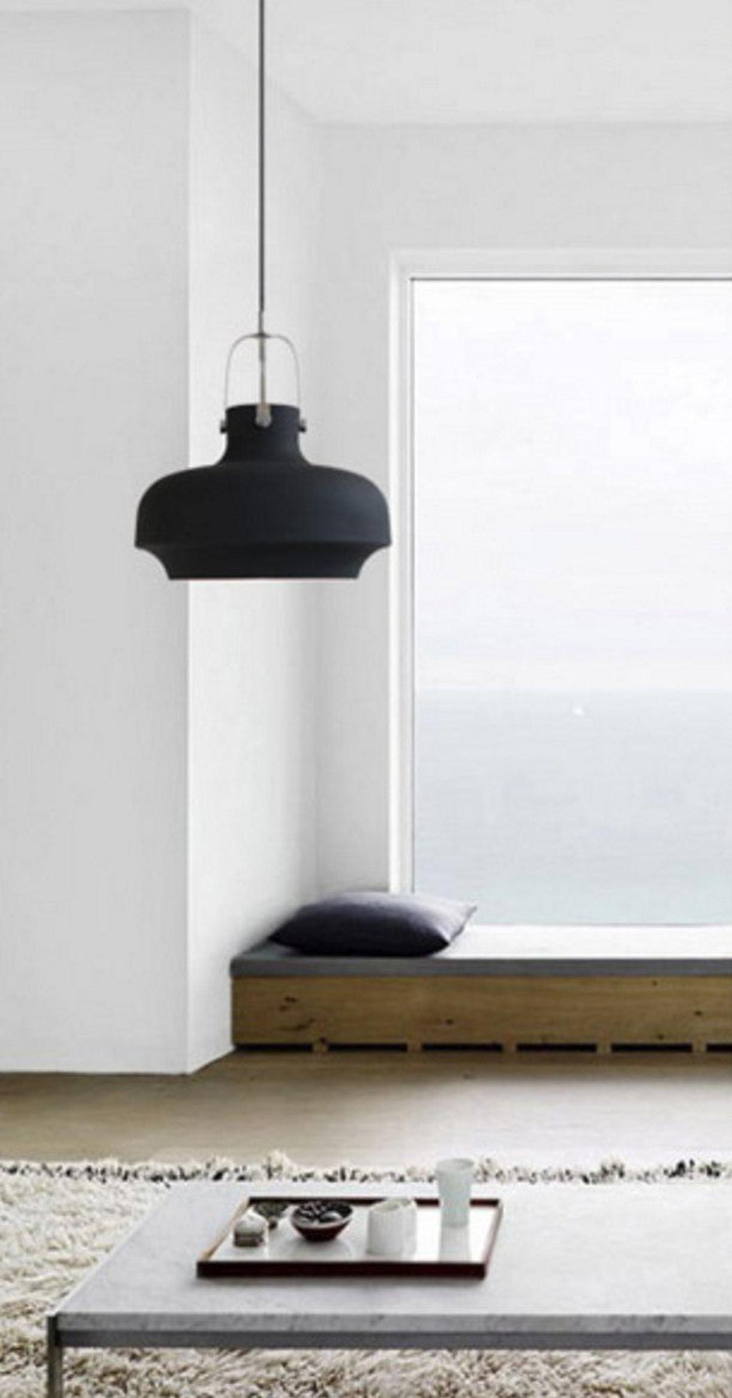 Rainier Contemporary Pendant Light living room setting