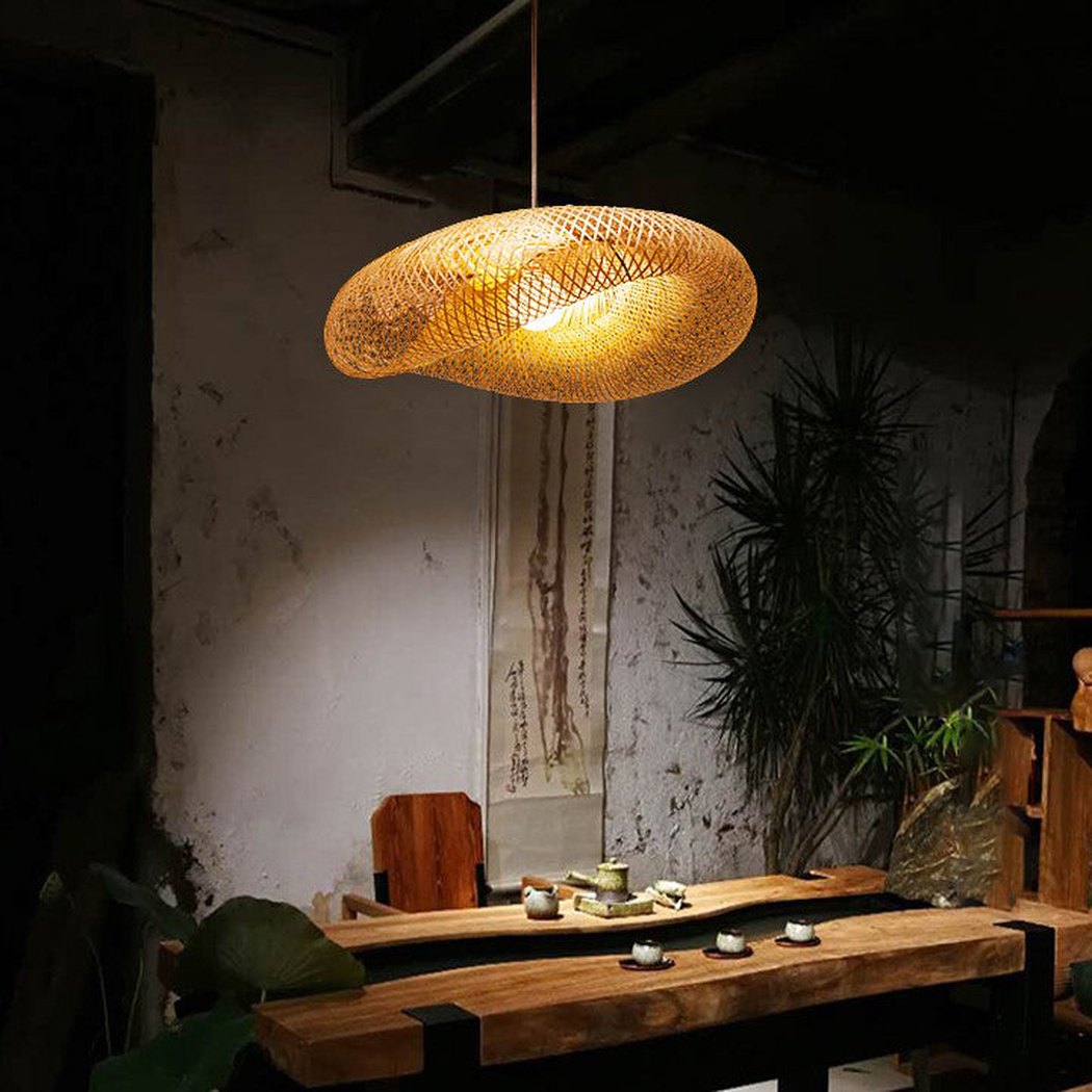 Birds Nest Rattan Bamboo Pendant Light