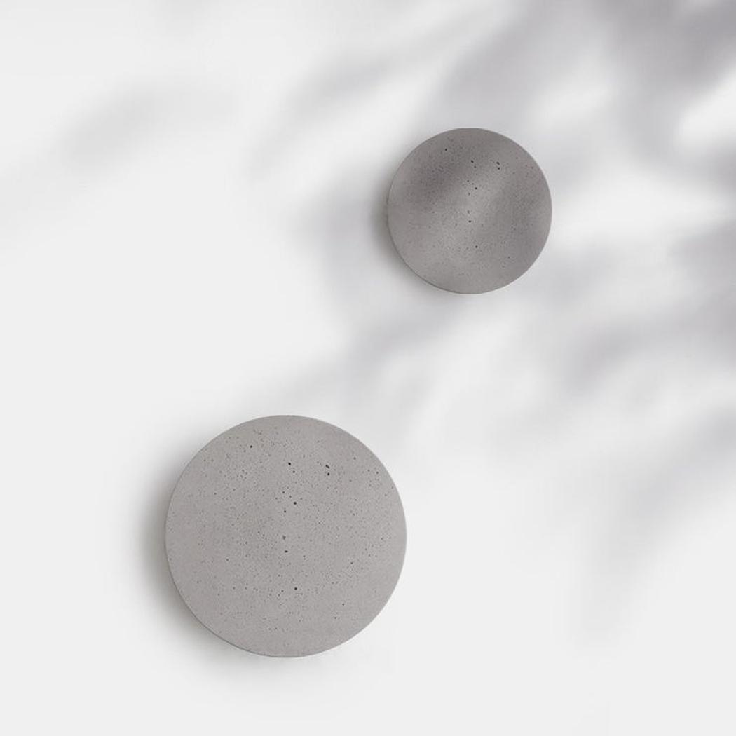 Cirrus Concrete Round Minimalist Wall Light