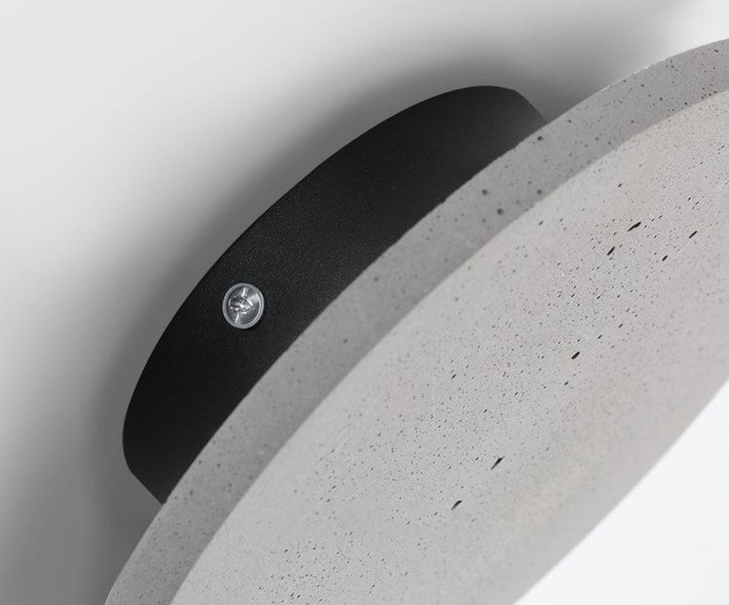 Cirrus Concrete Round Minimalist Wall Light