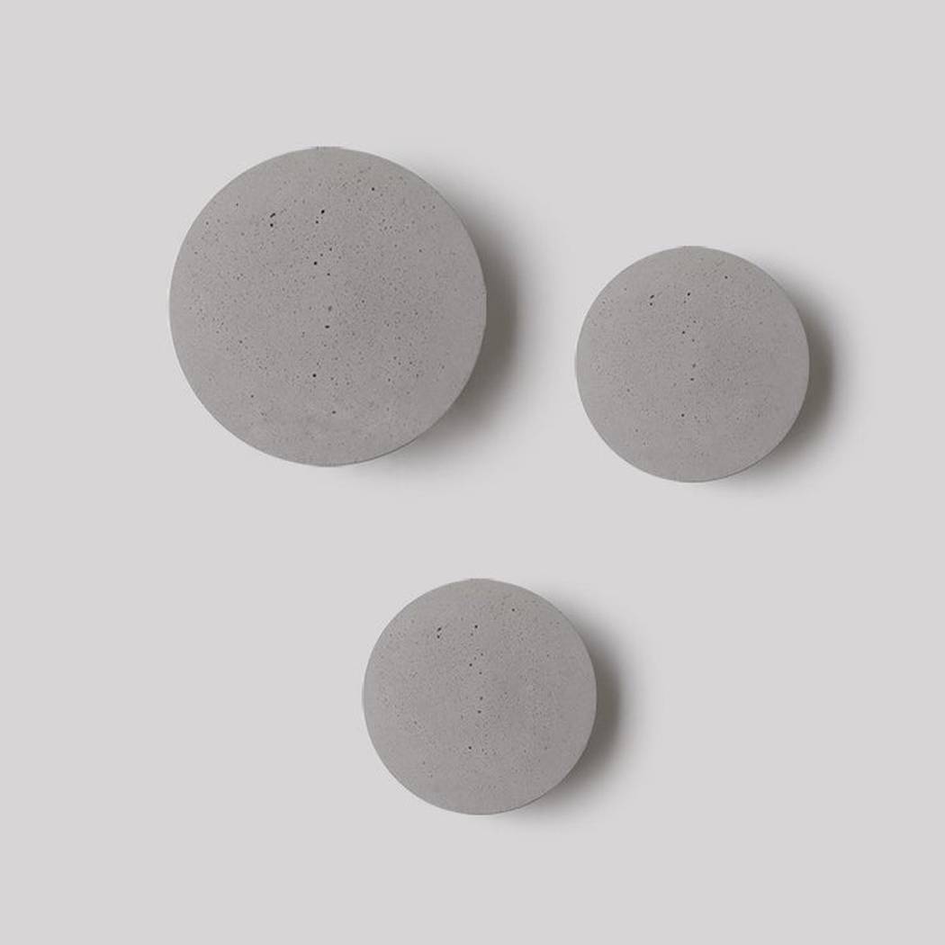 Cirrus Concrete Round Minimalist Wall Light