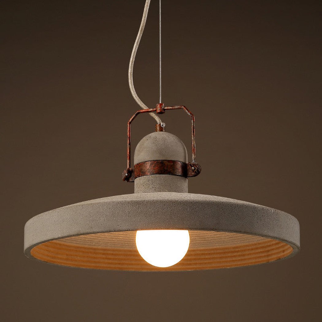 Vardo Concrete Cement Rustic Pendant Light
