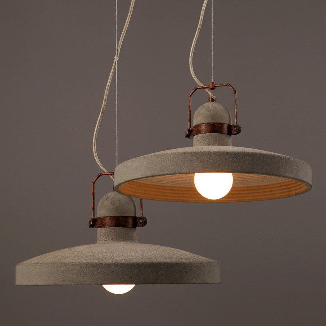 Vardo Concrete Cement Rustic Pendant Light