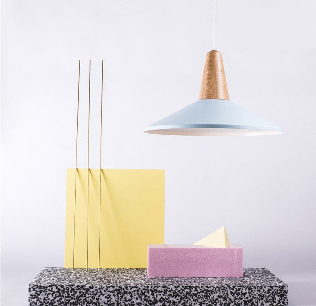 Minimalist Scandinavian Wooden Pendant Light. Modern Ceiling Light