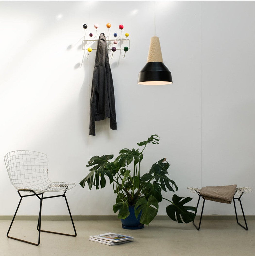 Minimalist Scandinavian Wooden Pendant Light. Modern Ceiling Light