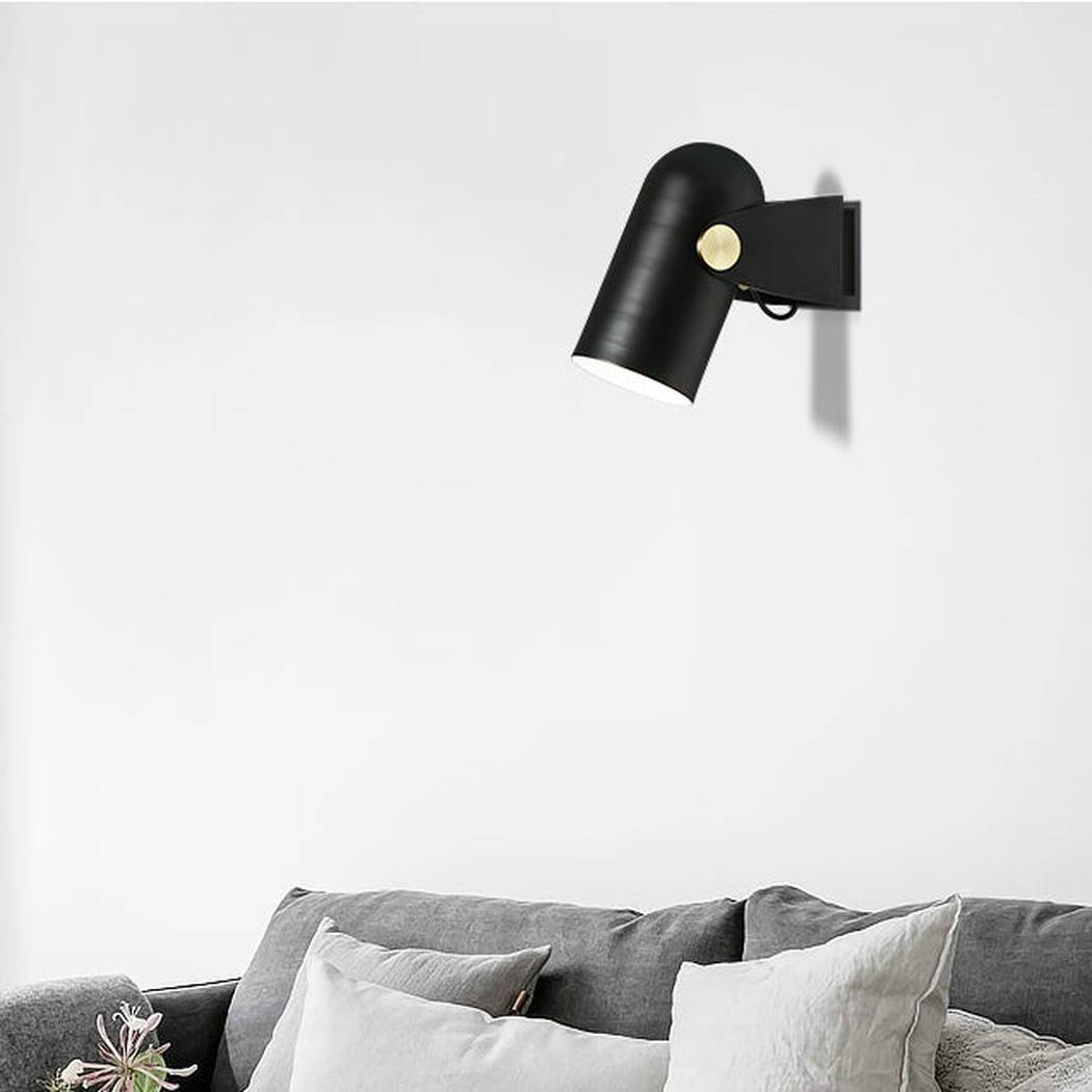 Black Spotlight Minimalist Wall Light