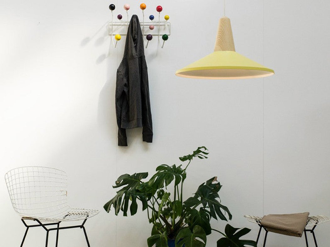 Minimalist Scandinavian Wooden Pendant Light. Modern Ceiling Light