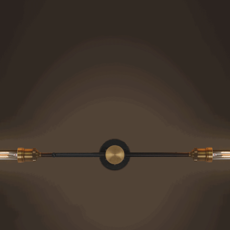 Circa duo wall light - 2 heads movement gif