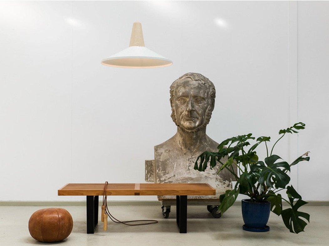 Minimalist Scandinavian Wooden Pendant Light. Modern Ceiling Light