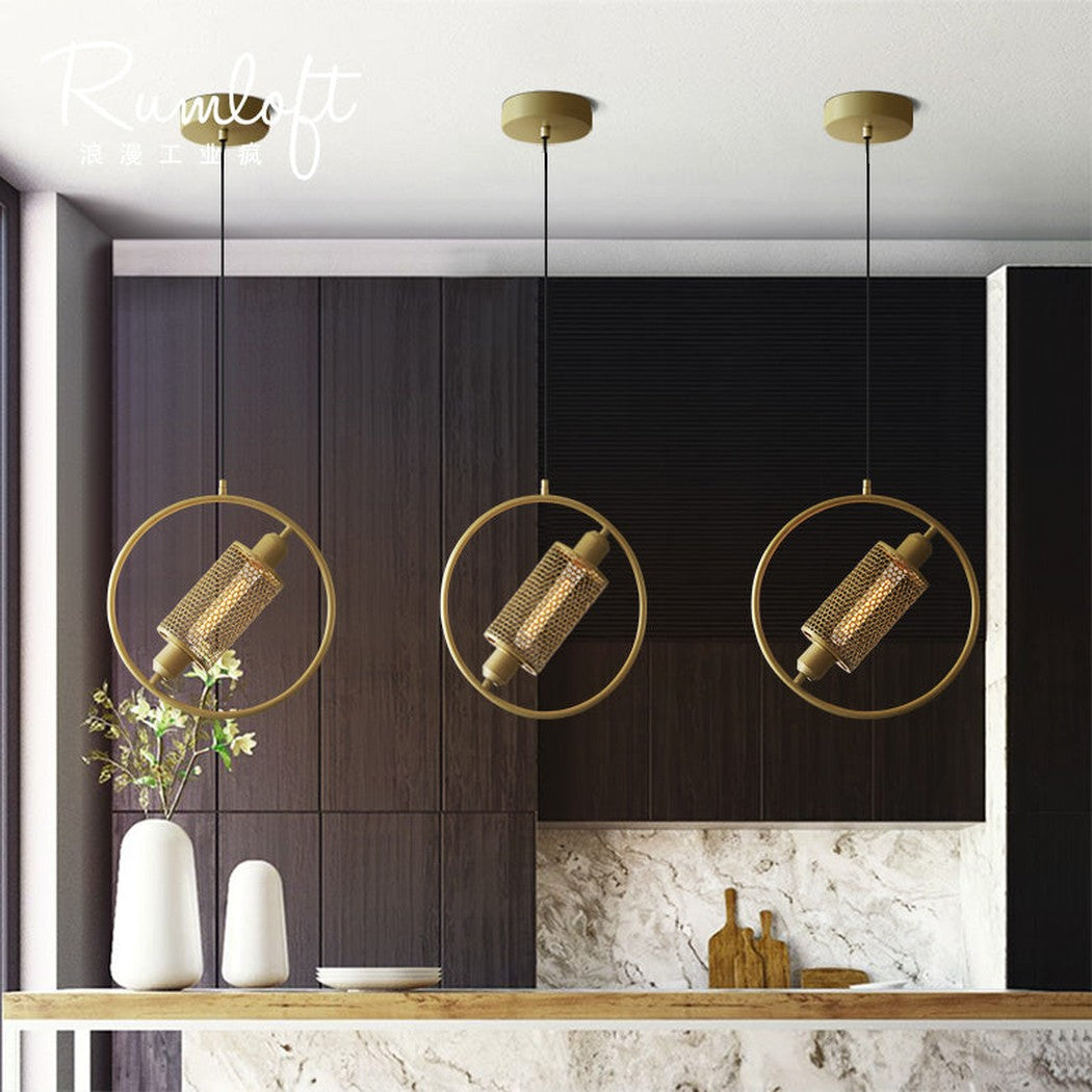 Chiswick Hoop Minimalist Brass Fitting Pendant Light