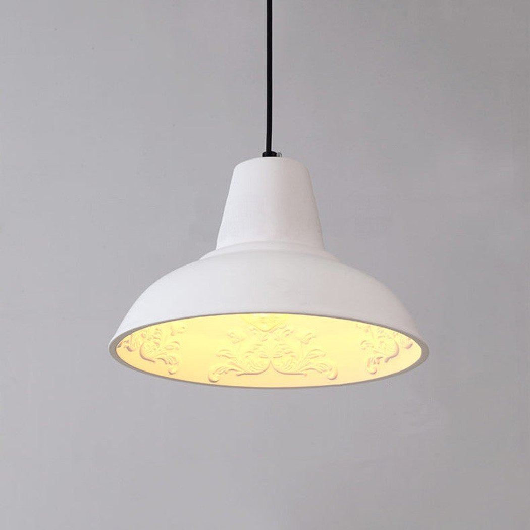 Reims Garden Smooth Pendant Ceiling Light on with incandescent bulb