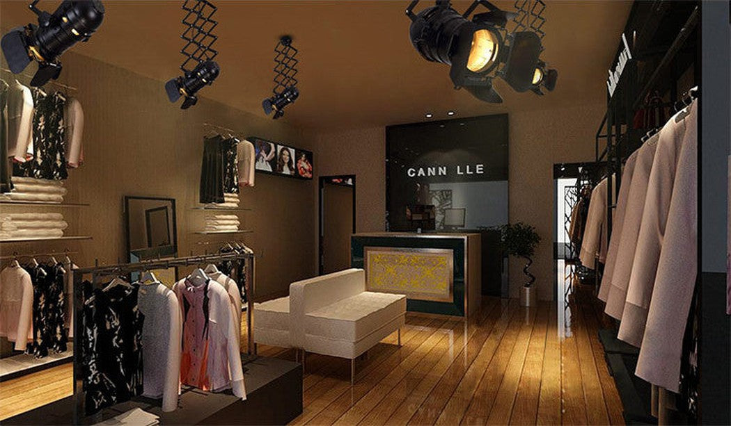Classic Hollywood spotlight ceiling light retractable arms in store