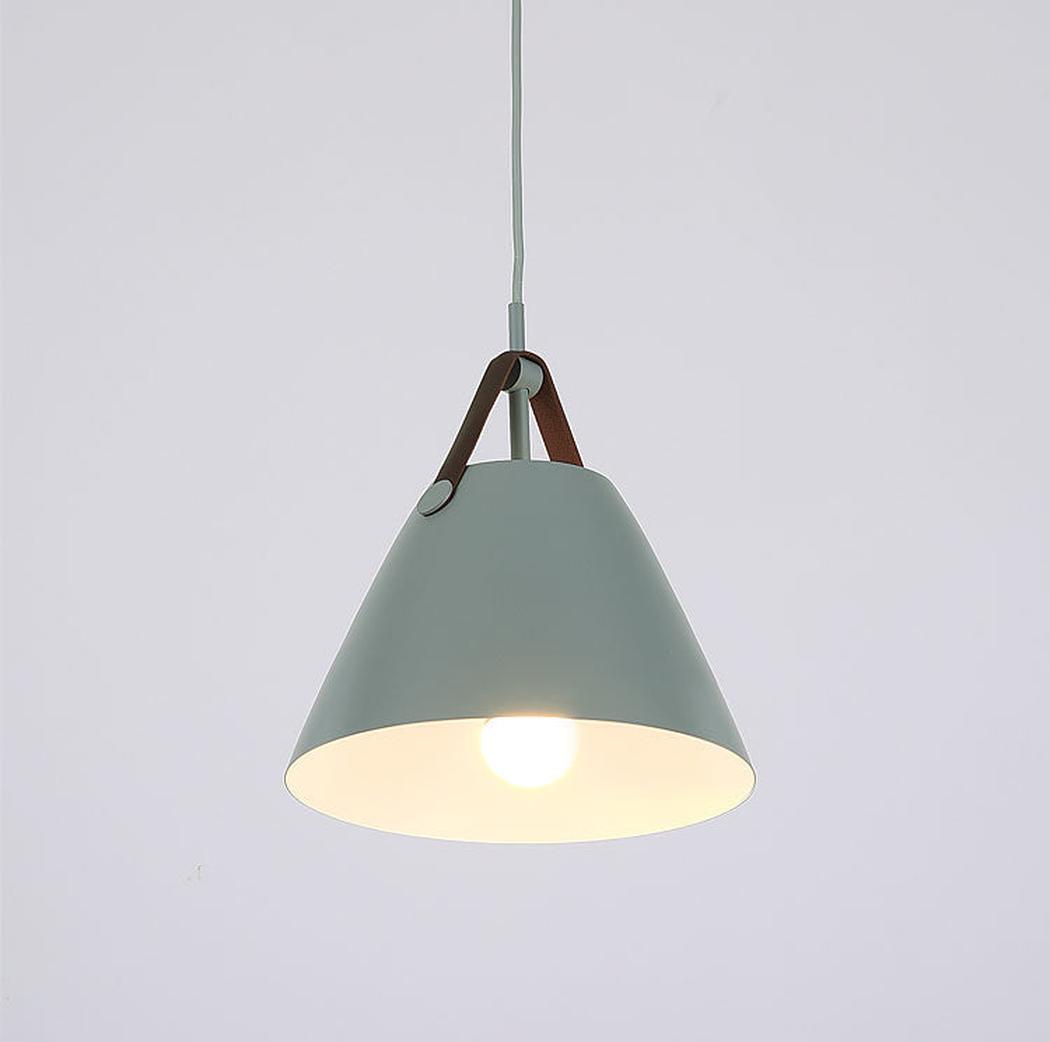 Leather Strap Suspension Minimalist Pendant Light