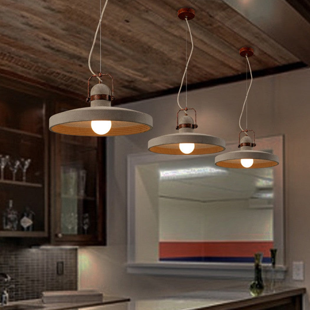 Vardo Concrete Cement Rustic Pendant Light