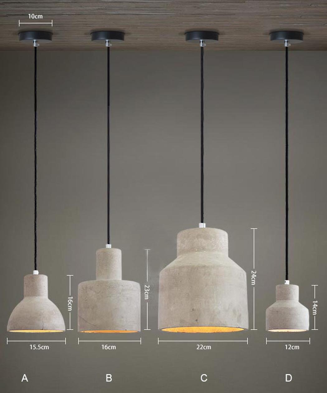 Concrete Oslo Minimalist Pendant Light