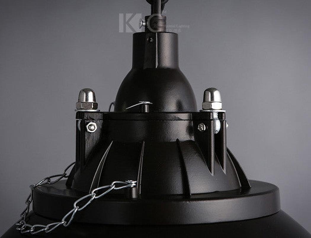 Helmut Glass Shade Industrial Pendant Light (short)