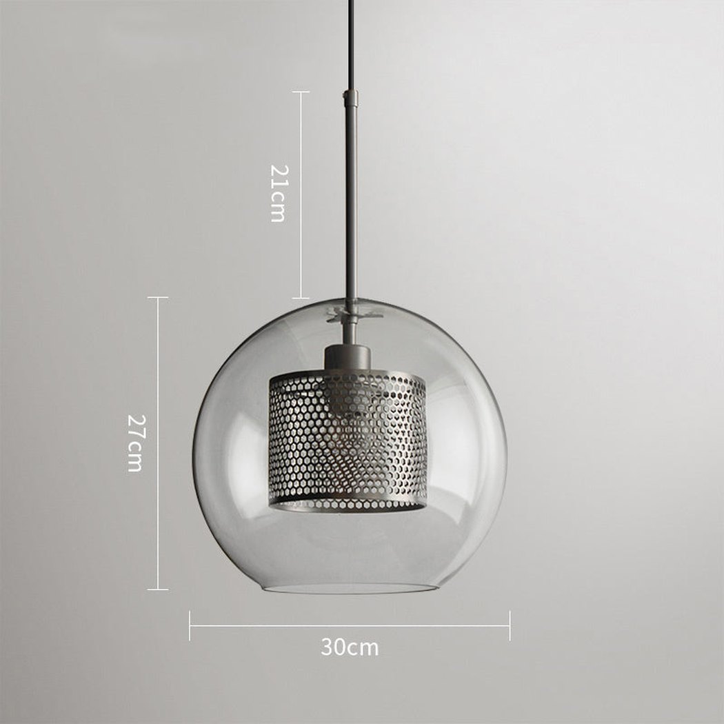 Chiswick Glass Shade Brass Fitting Pendant Light