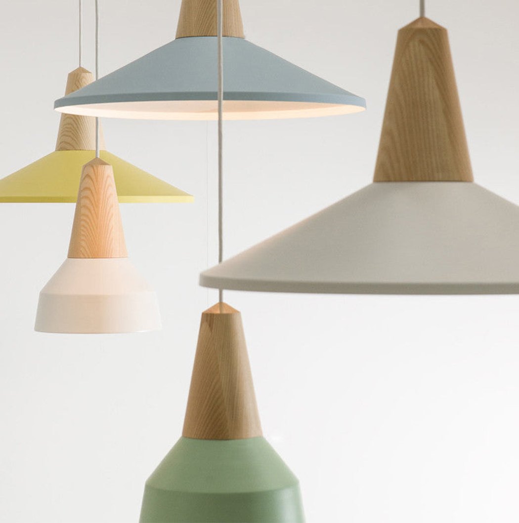 Minimalist Scandinavian Wooden Pendant Light. Modern Minimalist