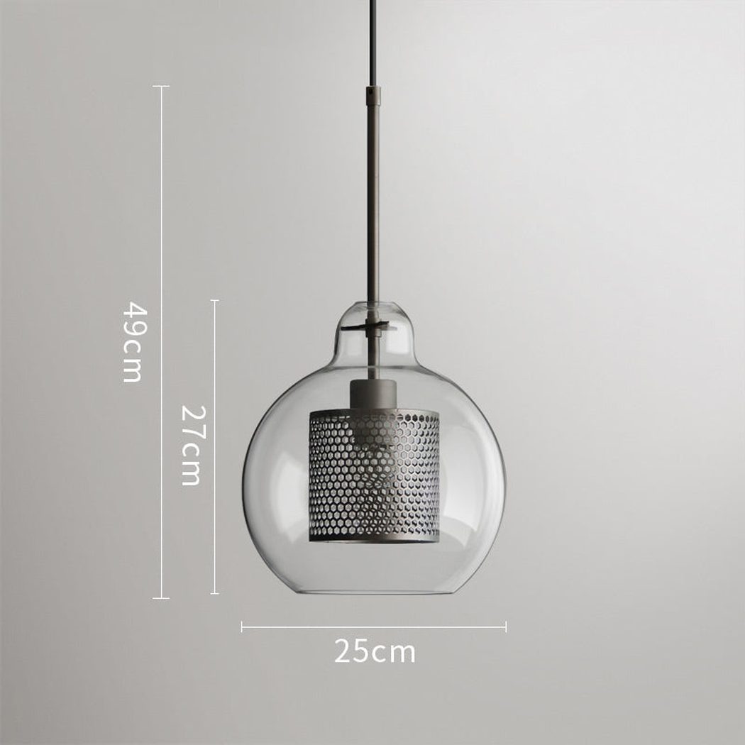 Chiswick Glass Shade Brass Fitting Pendant Light